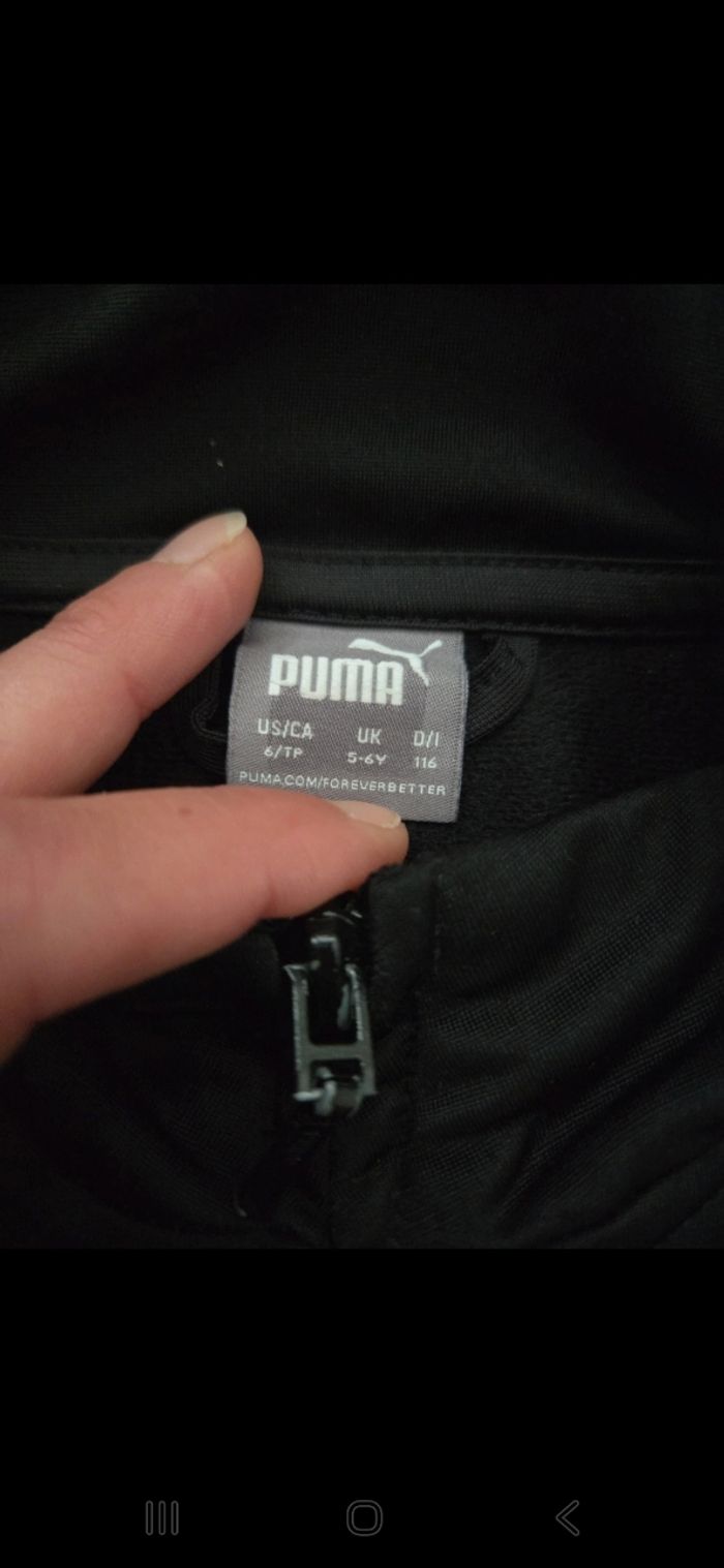 Veste zippée puma 5/6 ans - photo numéro 4