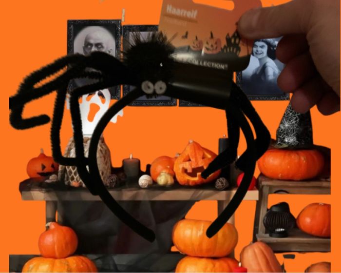 Serre  tête  araignée  Halloween