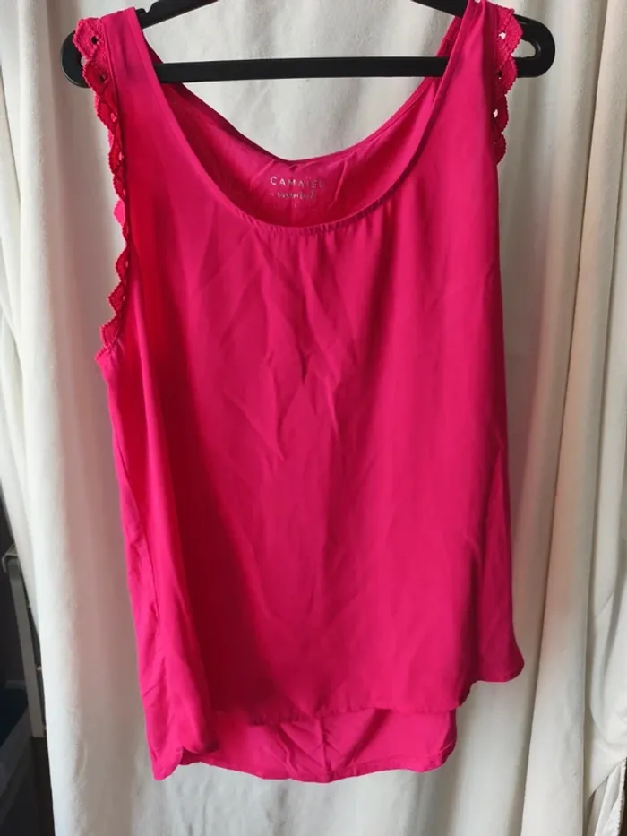 Débardeur fushia - taille: S