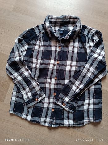 Chemise manches longues