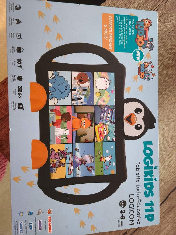 Tablette enfant logikigs pingouin 🎁