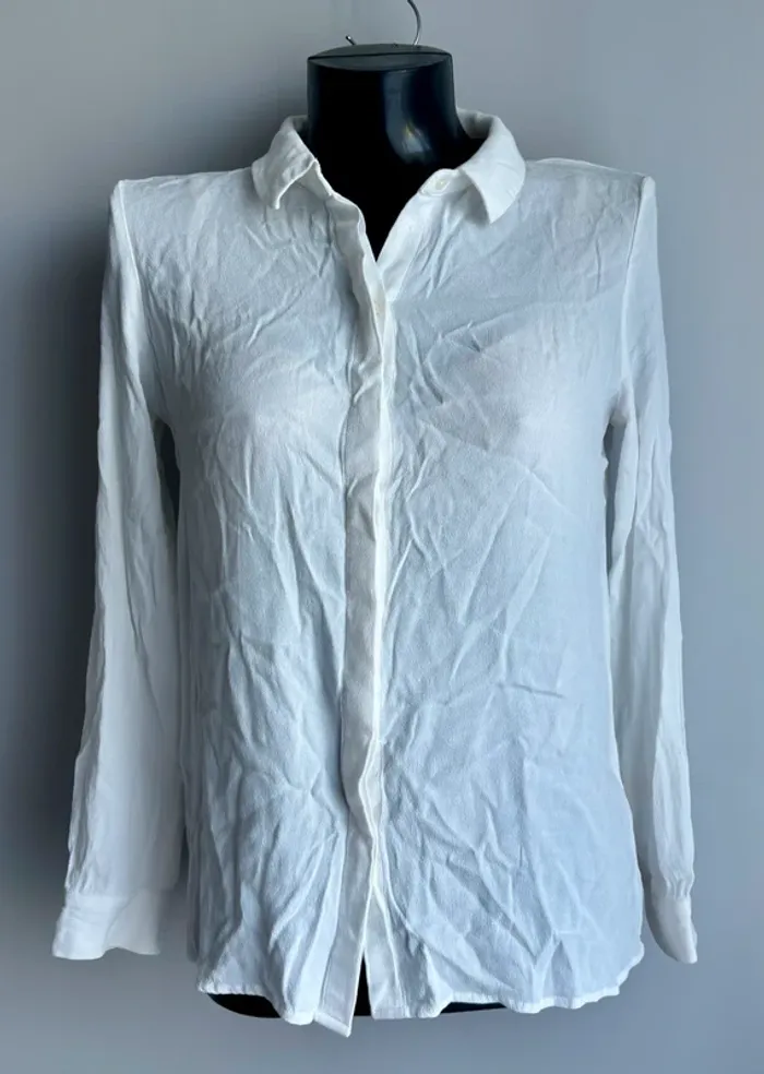Chemise blanche Mango casual femme – Taille M regarder  photo et mesures avant d’acheter - photo numéro 4
