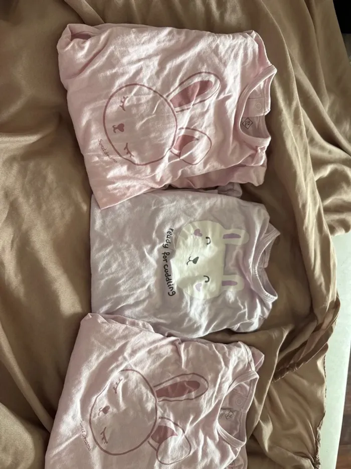 Lot de 3 pyjamas fin fille 6 mois