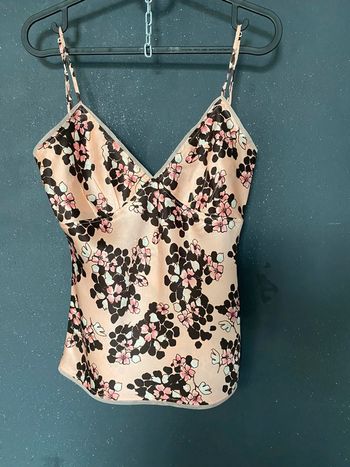 Top à bretelles en Soie