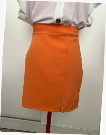Jupe droite orange Tally Weijl