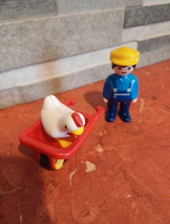 Playmobil 123 fermier avec brouette n 6793