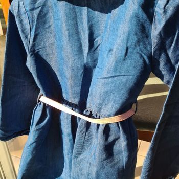 Robe jean avec ceinture