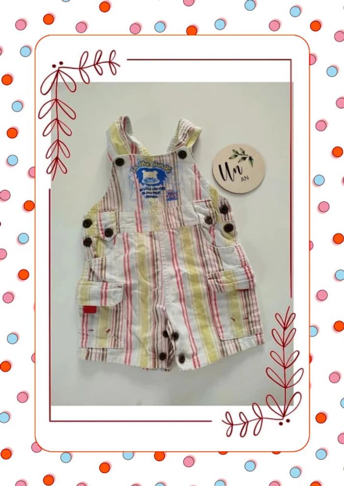 Salopette short 12 mois