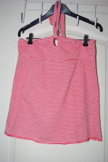 Top dos nu t-shirt rayé kiabi taille M neuf