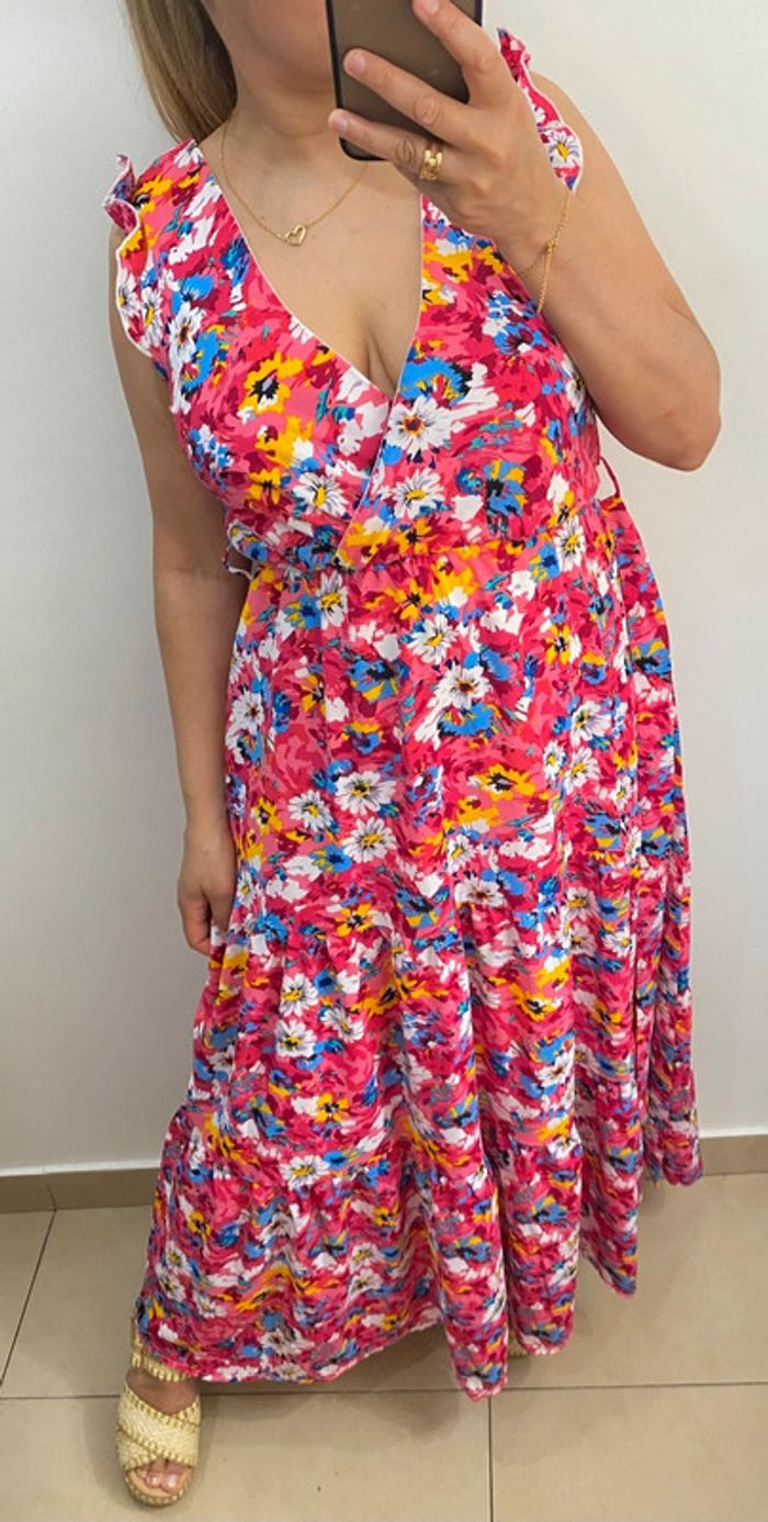 Robe longue à fleurs Lilie Rose - photo numéro 2
