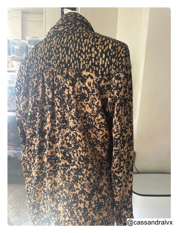 Blouse à motifs beige noire - Vie ta vie - photo numéro 3