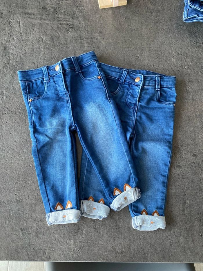 Lot de 2 jeans orchestra 9 mois