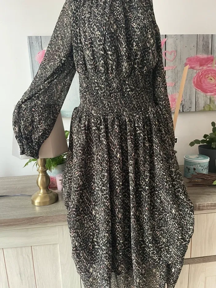 Superbe robe longue manches en voile en 42/44 excellent état de chez Body Flirt - photo numéro 2