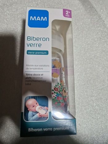 Biberon Mam en verre 260ml AU CHOIX