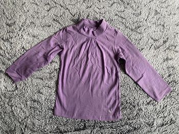 Teeshirt col roulé mauve NEUF - 4 ans