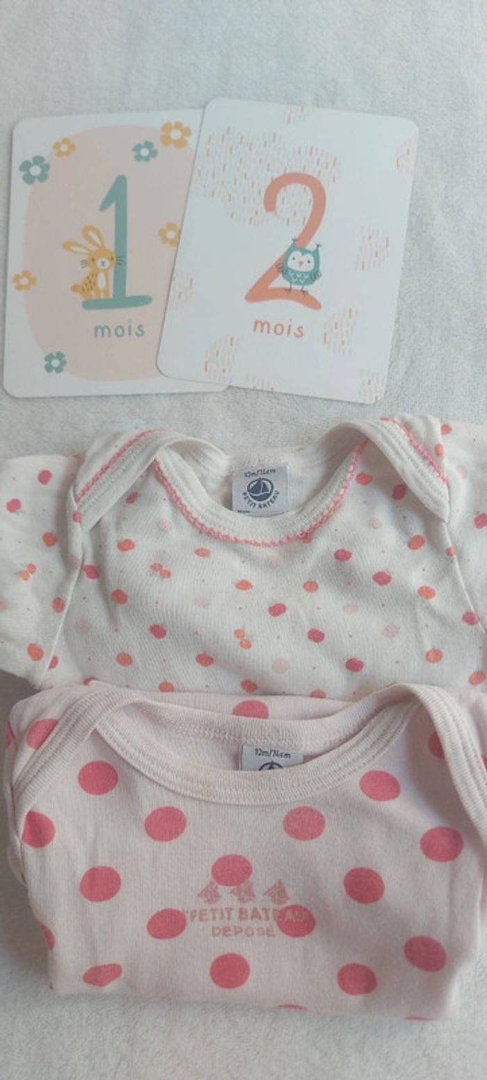 Lot bodies fille manche longue manche courte