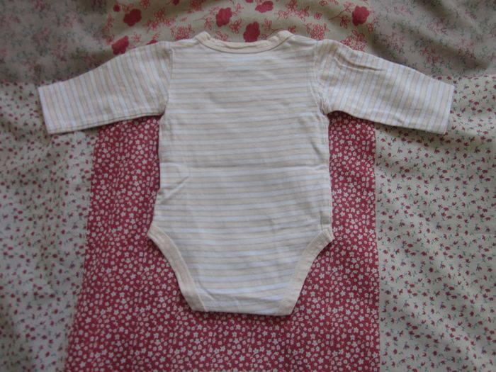 Body croisé manches longues beige Winnie l'Ourson 3 mois - photo numéro 2