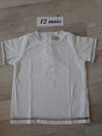 Tee-shirt blanc 12 mois