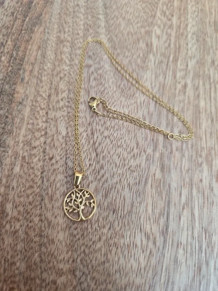 Collier arbre de vie acier - photo numéro 7