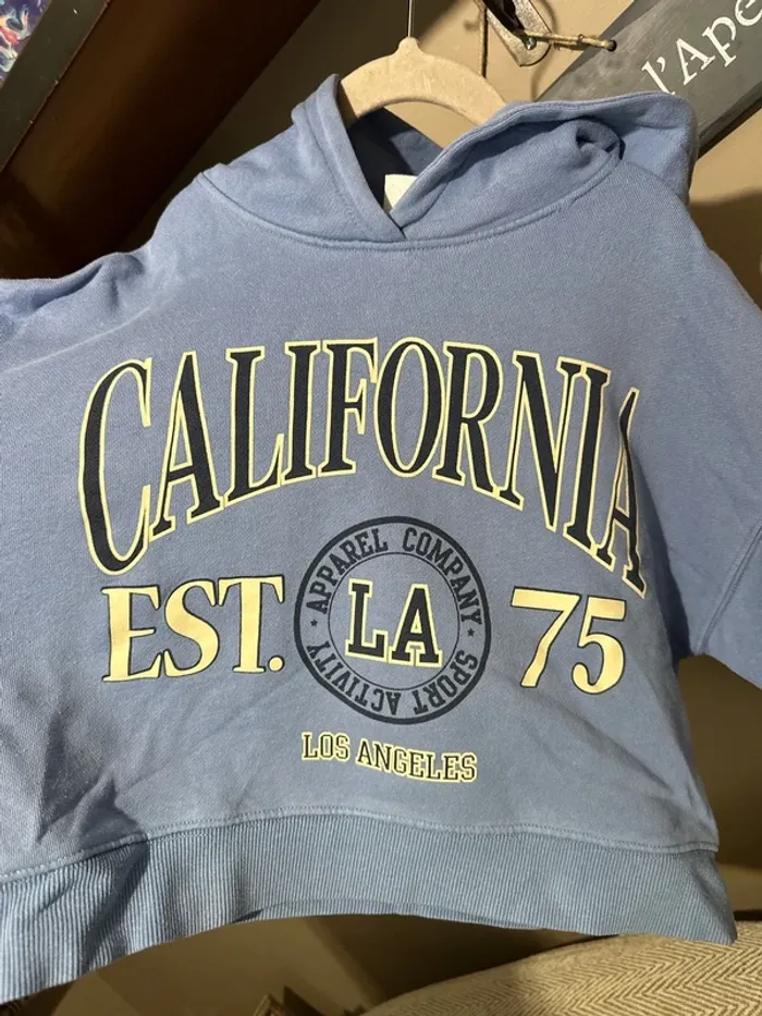 Sweat-shirt à capuche fille Zara 11-12 ans - photo numéro 2