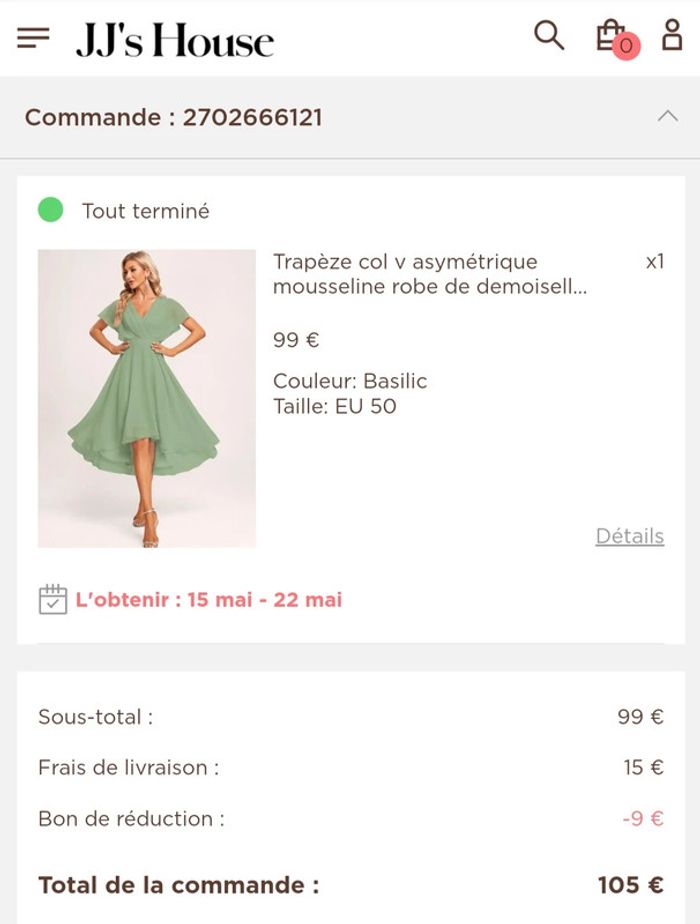 Robe verte Jj's house