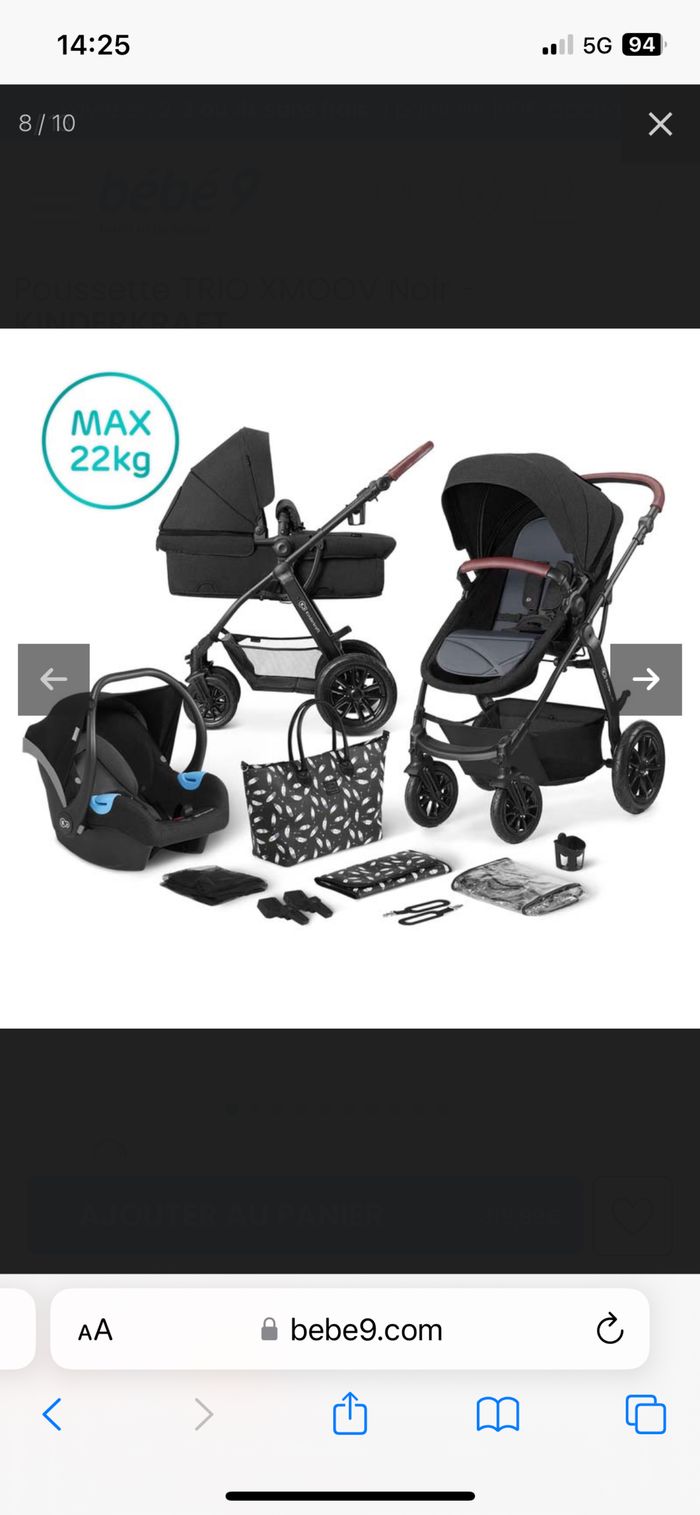 Poussette kinderkraft - photo numéro 2