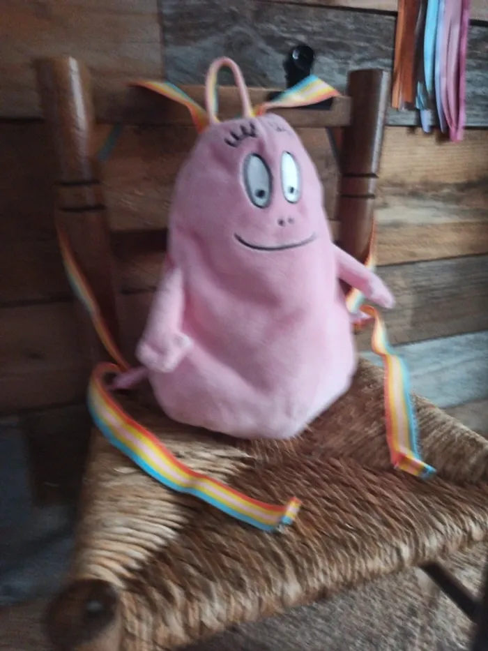 Peluche sac a dos Barbapapa tbe - photo numéro 3