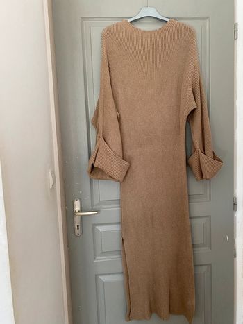 robe pull taille unique femme taupe