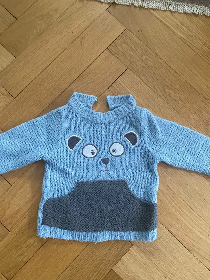 Pull d’hiver bleu