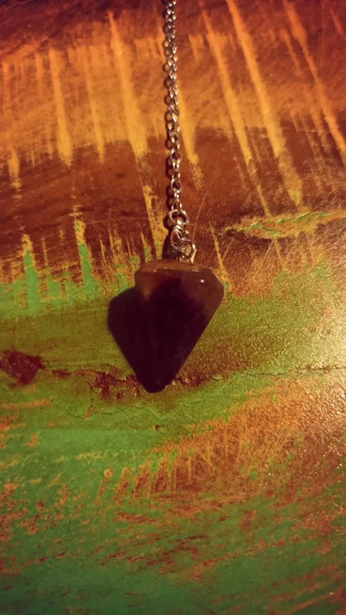 Pendule divinatoire Agate violette marbrée