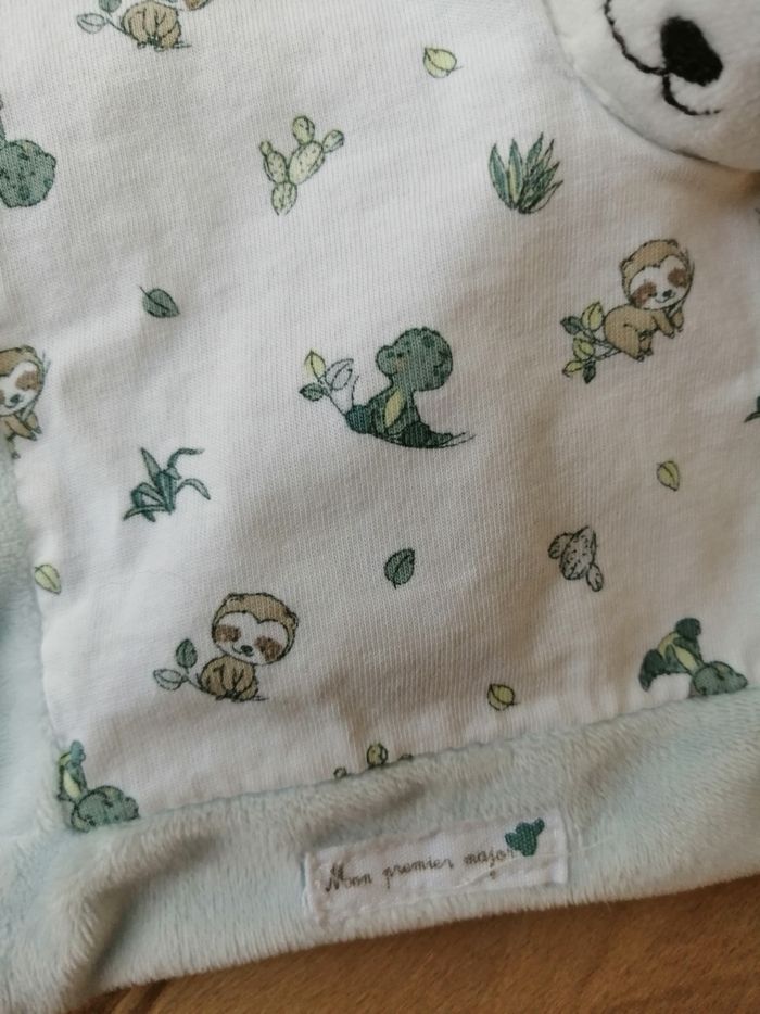 Doudou Paresseux singe crocodile beige vert bleu Sergent Major - photo numéro 3
