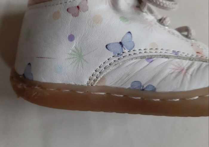 Bottines des premiers pas cuir fille - papillons - bellamy - pointure 22 - photo numéro 10
