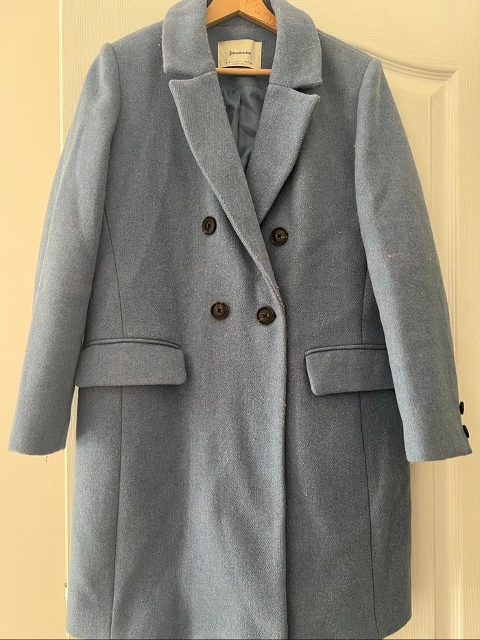 Manteau bleu Stradivarius - photo numéro 5