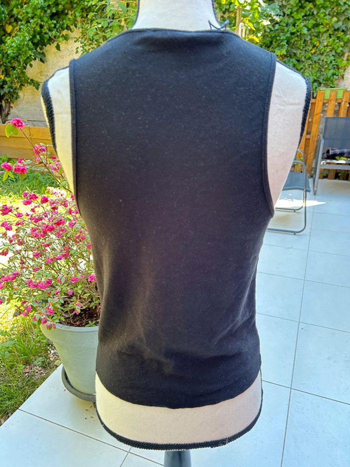Débardeur noir Zara épais doux - taille M viscose - photo numéro 6