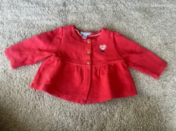 Gilet rose élégant bébé fille - 12 mois - Obaibi