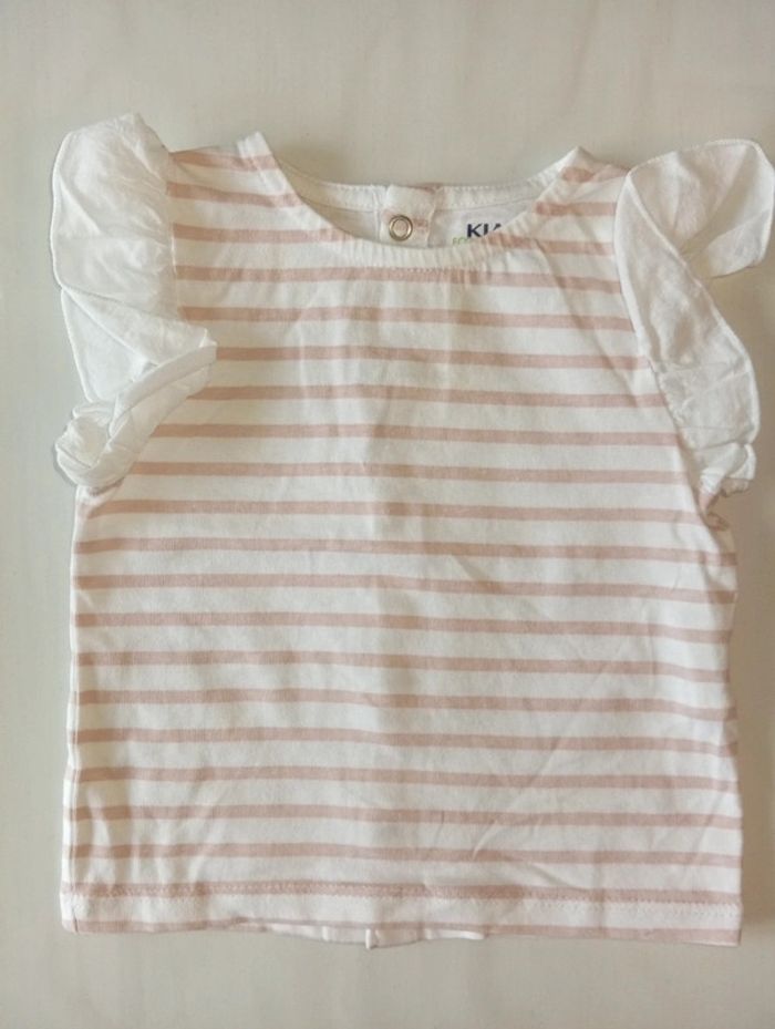 T shirt fille manches a volants