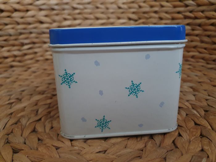 Rare Peluche ours blanc Hauteur 10 cm avec sa boite métal Vert Baudet - photo numéro 6