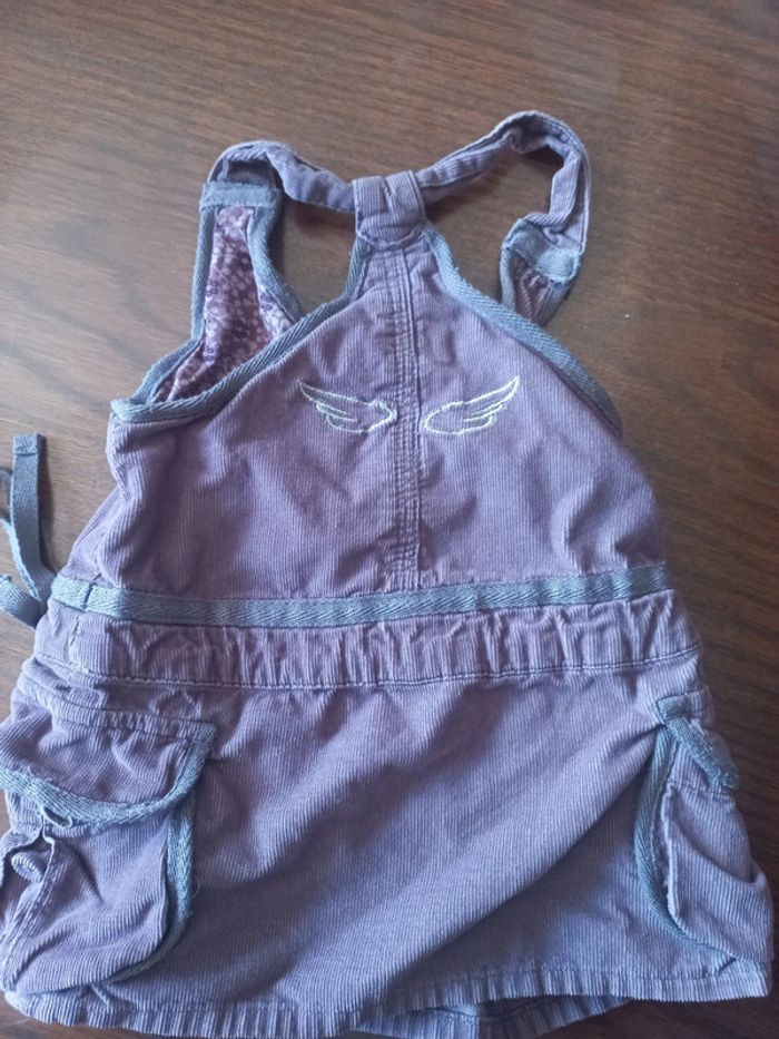 Robe en velour violet creeks 6mois - photo numéro 2