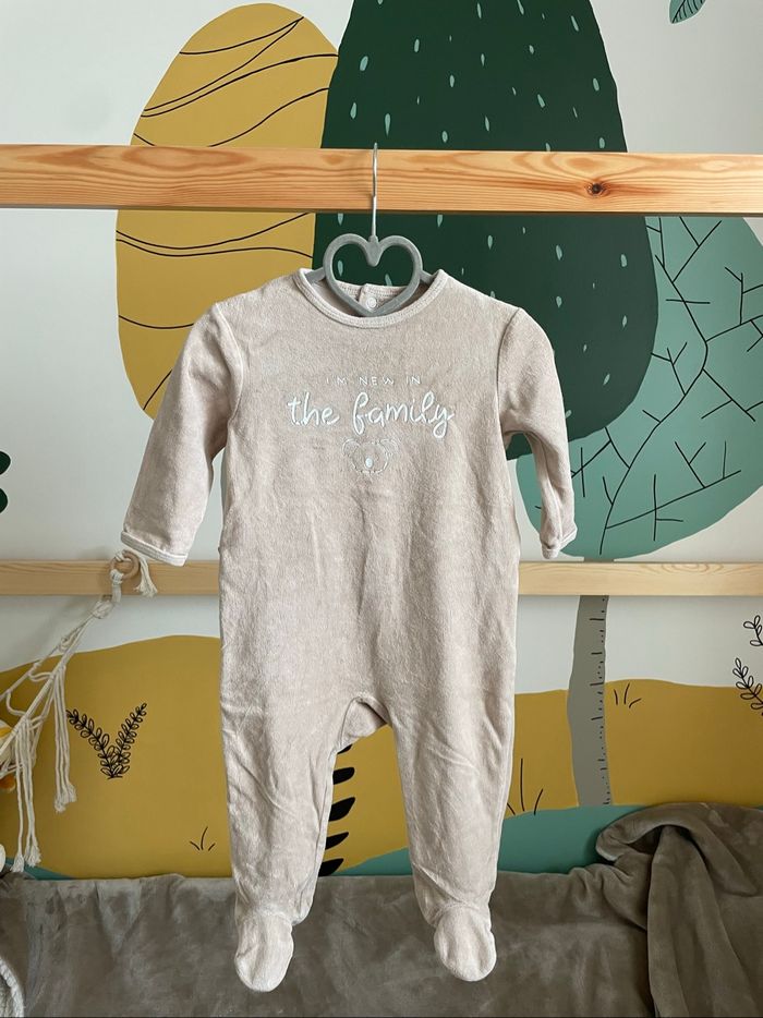Pyjama velours crème