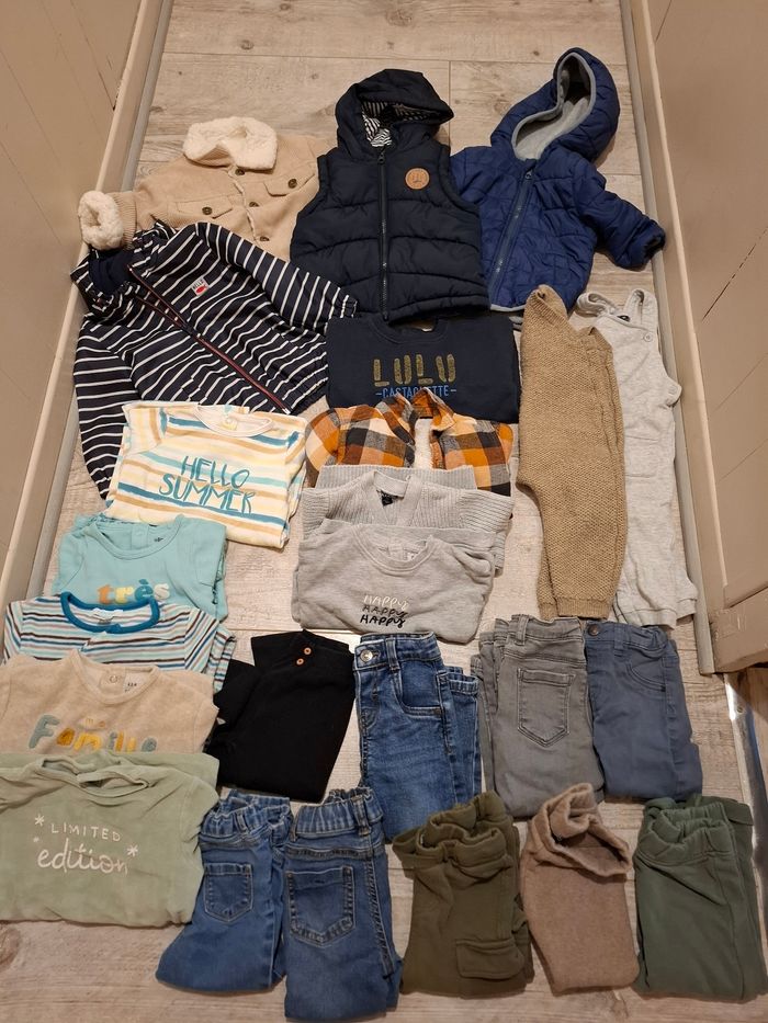 Lot 24 pièces 18 mois garçon