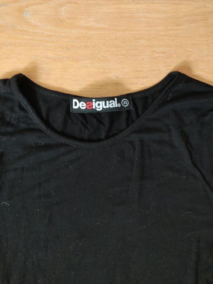 t-shirt fin Desigual dentelle - photo numéro 3