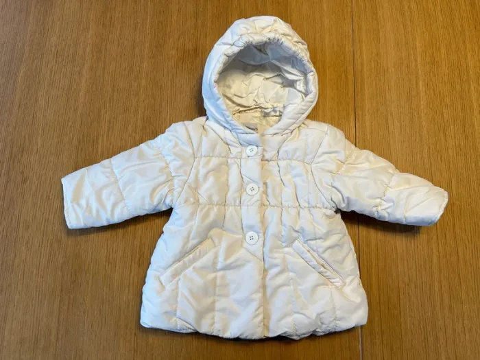 Doudoune chaude blanche hiver