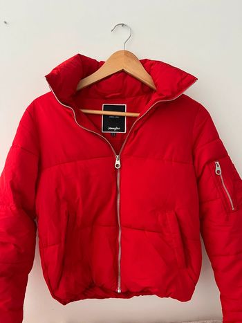 doudoune rouge matelassé