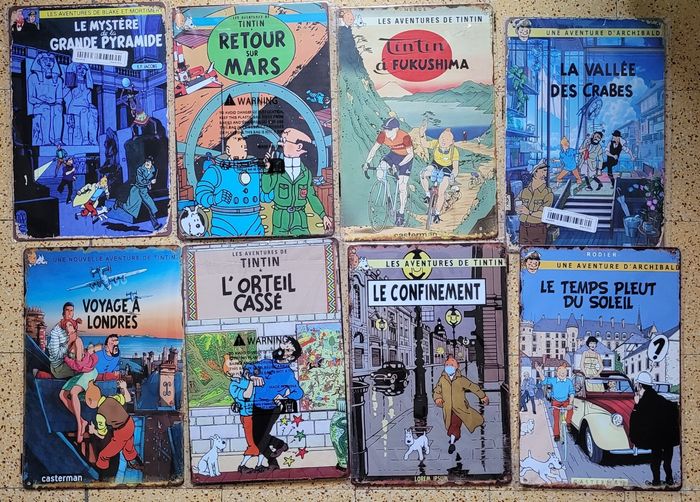 Plaque alu 20 cm x 30 cm de Tintin - photo numéro 5
