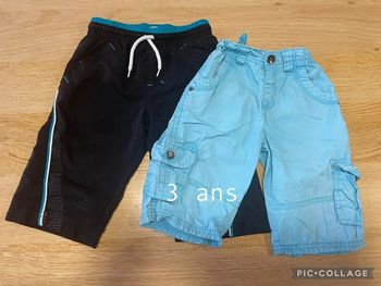 Lot 2 shorts garçon 3 ans