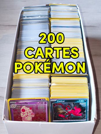 200 cartes Pokémon FR