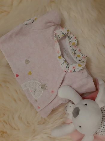 Pyjama velours col liberty