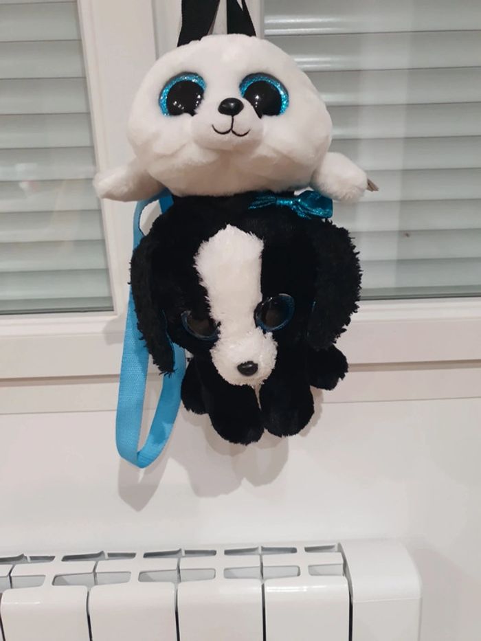 Peluche sac à dos🐶🦭