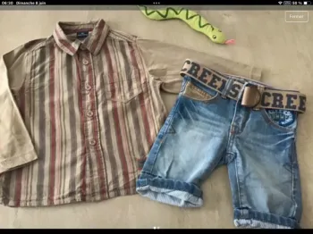 Lot vêtements garçon creeks