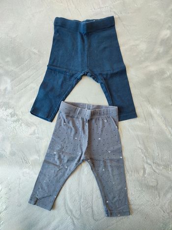 Lot de 2 leggings Kiabi 12 mois